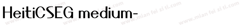 HeitiCSEG medium字体转换